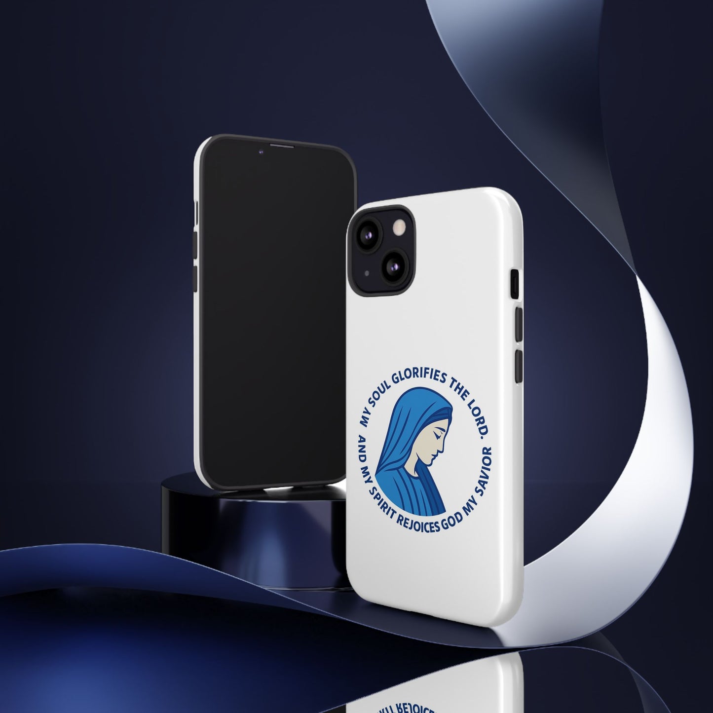 Virgin Mary Phone Case — “My Soul Glorifies the Lord” Christian iPhone Case