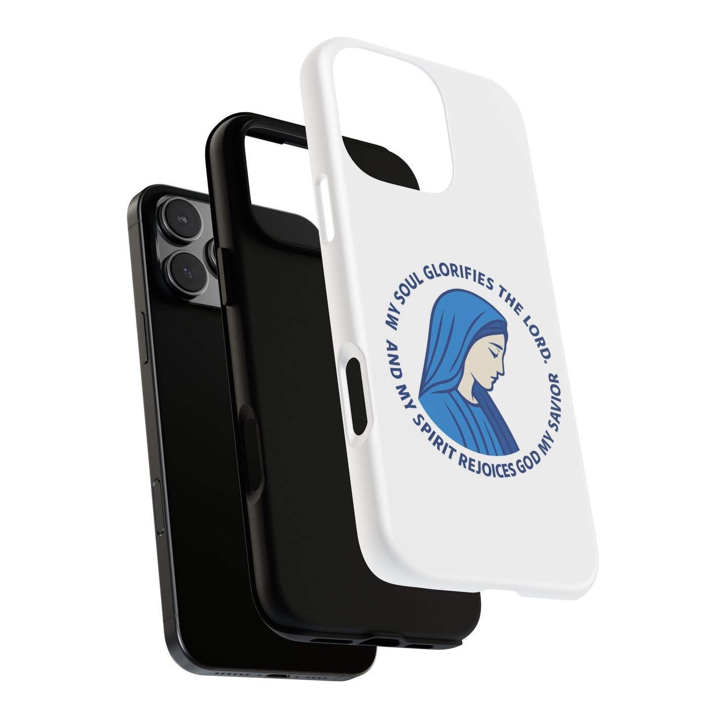 Virgin Mary Phone Case — “My Soul Glorifies the Lord” Christian iPhone Case