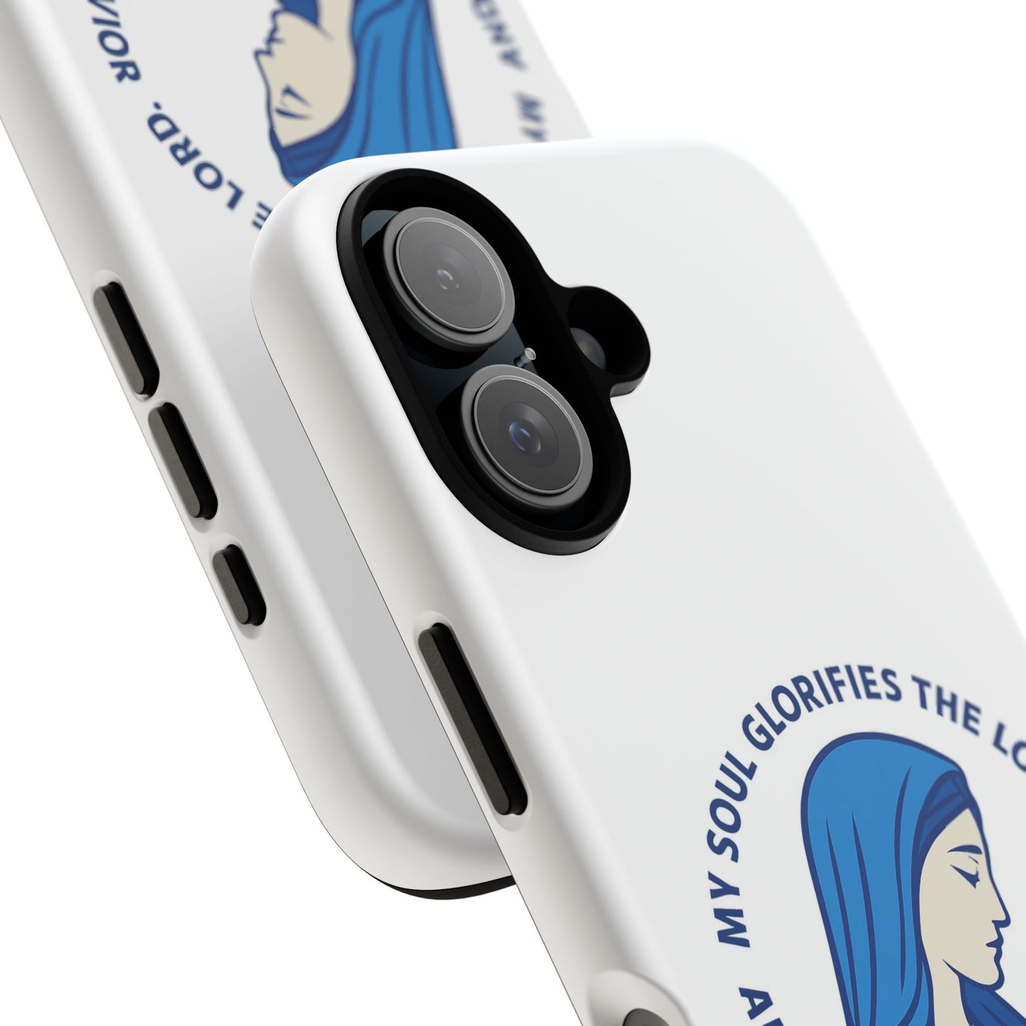 Virgin Mary Phone Case — “My Soul Glorifies the Lord” Christian iPhone Case