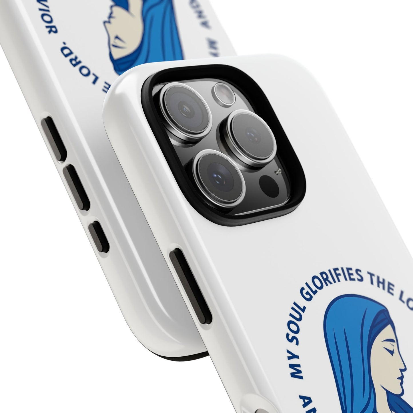 Virgin Mary Phone Case — “My Soul Glorifies the Lord” Christian iPhone Case