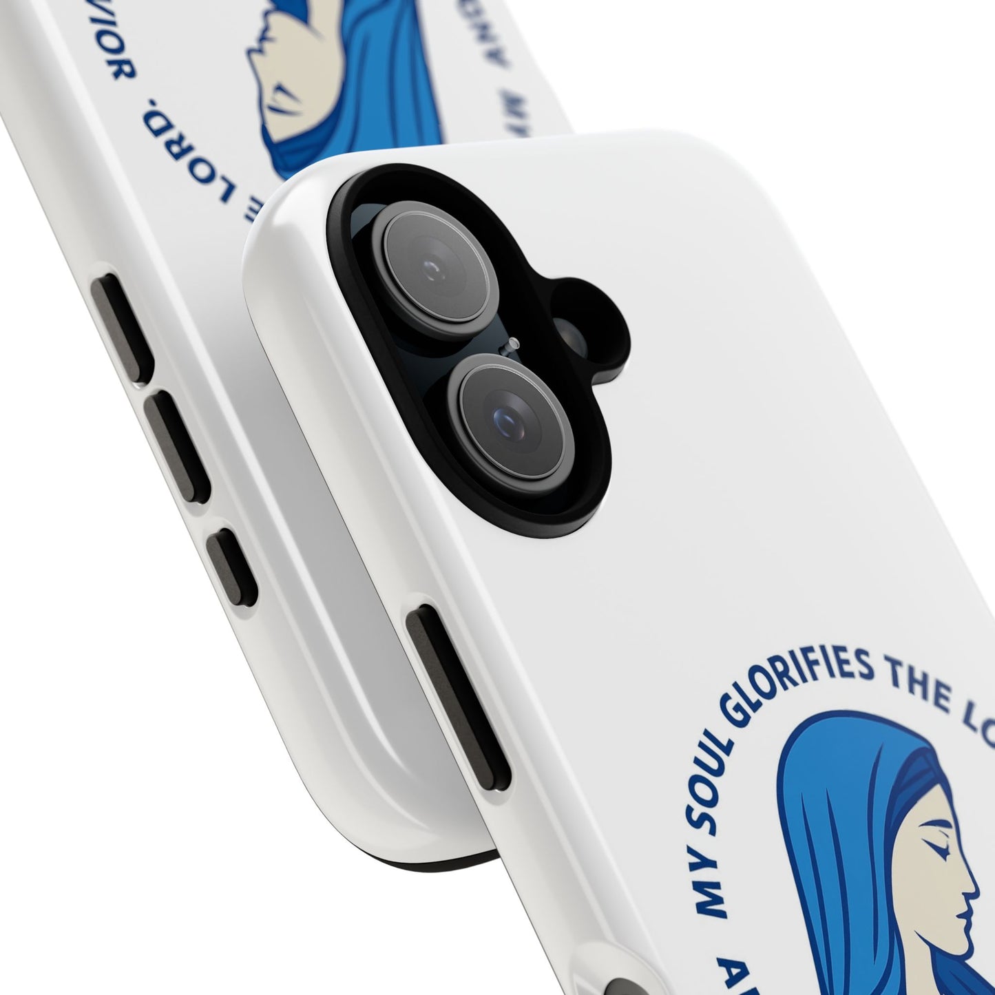 Virgin Mary Phone Case — “My Soul Glorifies the Lord” Christian iPhone Case