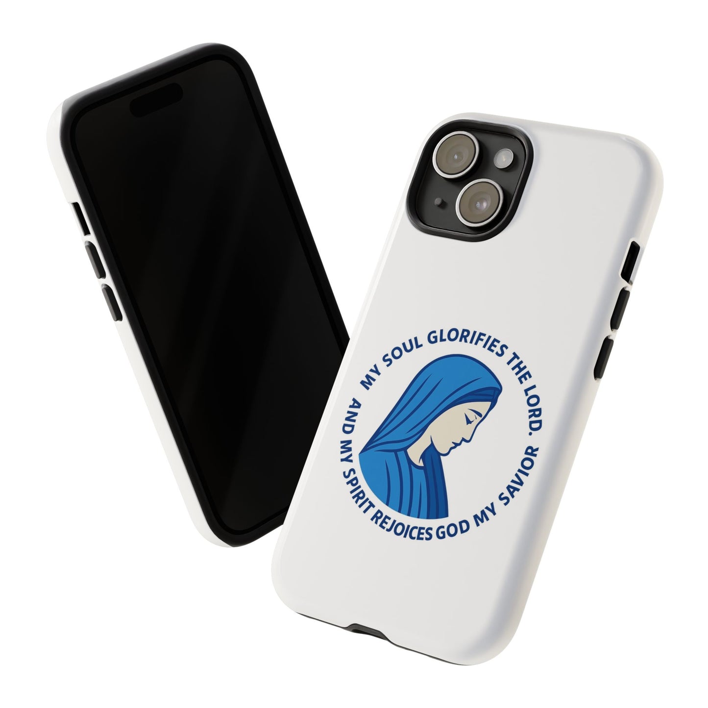 Virgin Mary Phone Case — “My Soul Glorifies the Lord” Christian iPhone Case