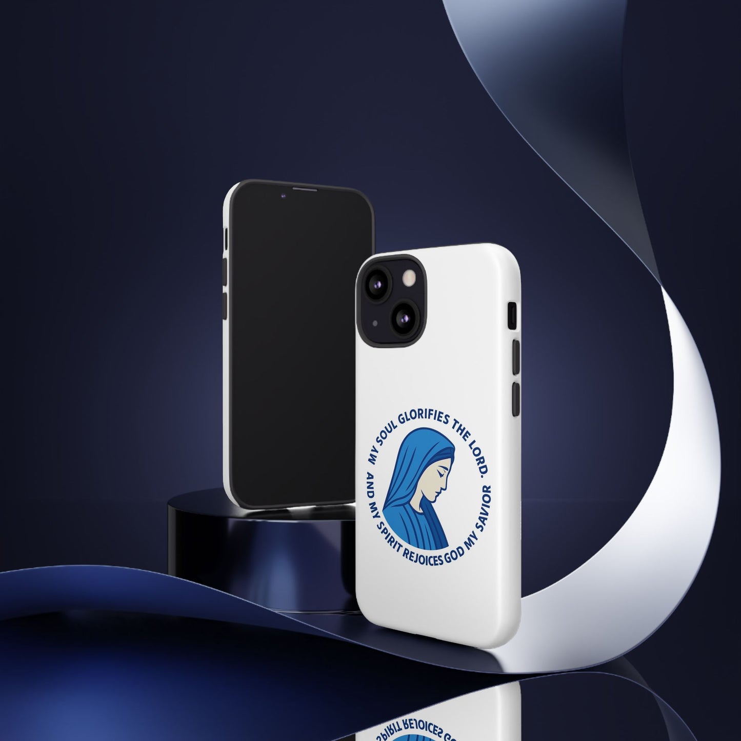Virgin Mary Phone Case — “My Soul Glorifies the Lord” Christian iPhone Case