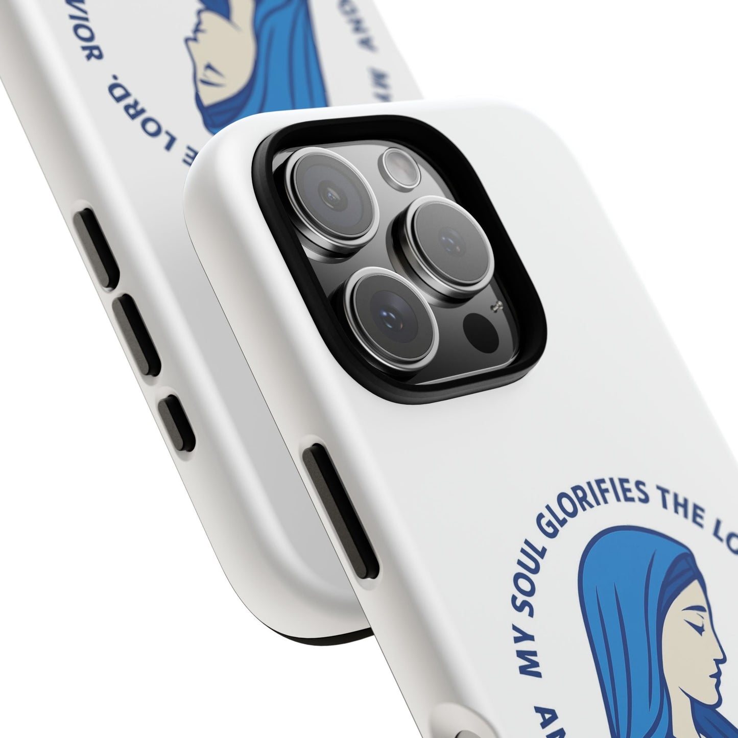 Virgin Mary Phone Case — “My Soul Glorifies the Lord” Christian iPhone Case